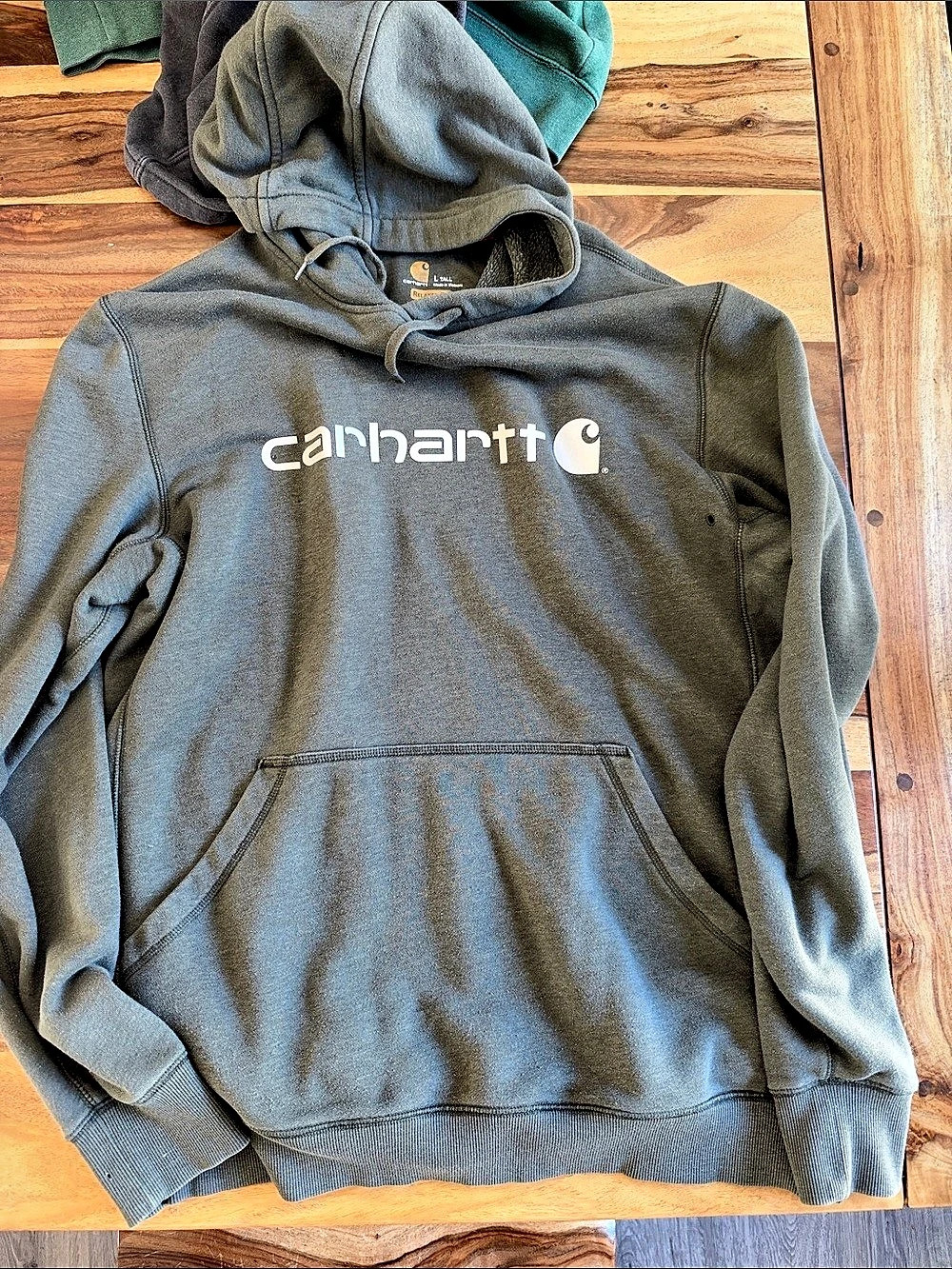Carhartt Midweight Signature Sleeve Logo Hooded Sweatshirt K288 Midweight